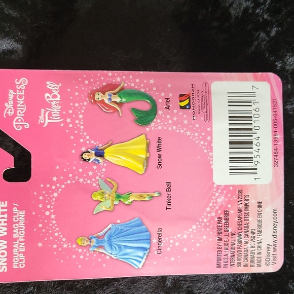🆕️ Disney Princess Figural Bag clip/ Figurines Set of 4 - Picture 7 of 9